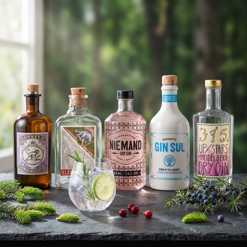 Die 5 besten Gins aus Deutschland