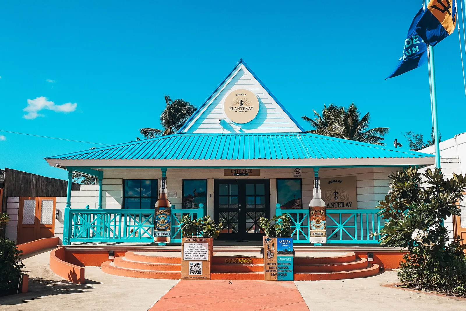 Besucherzentrum der West Indies Rum Distillery auf Barbados, einer eigenen Brennerei von Maison Ferrand.