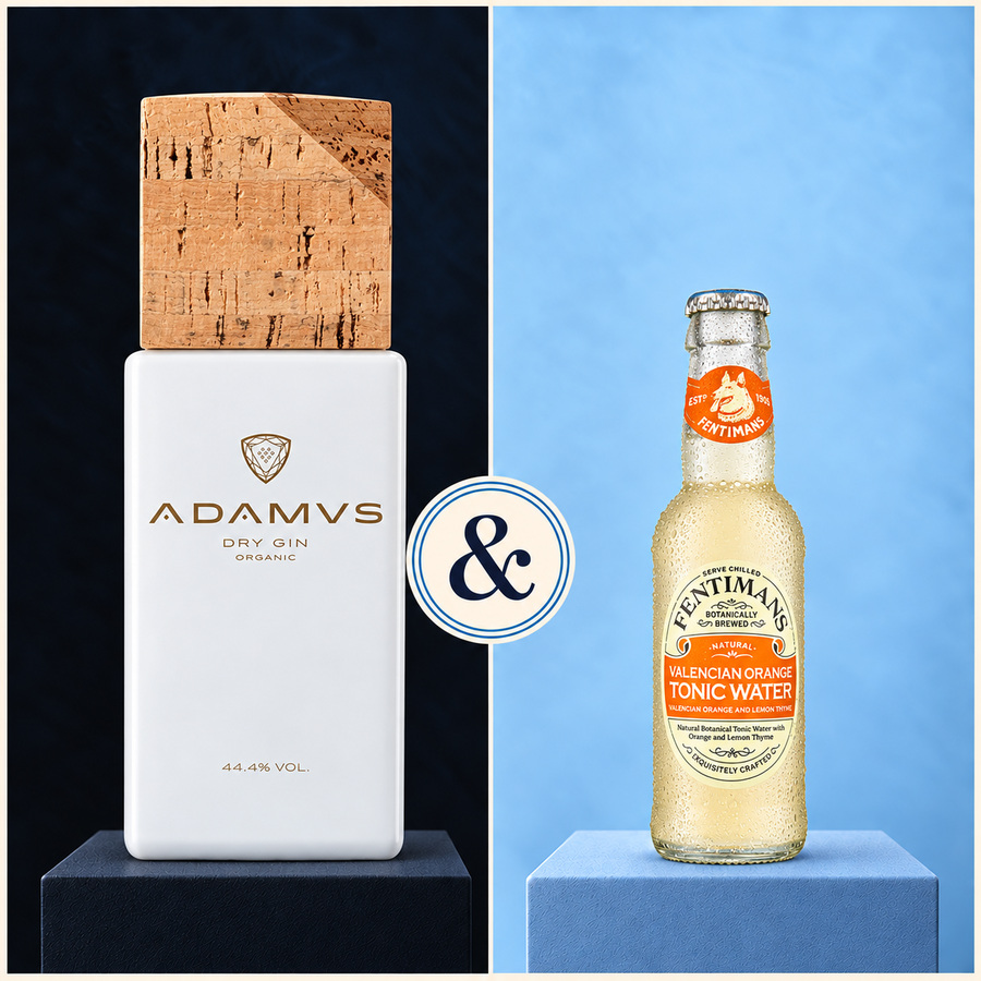 Adamus Organic Dry Gin & Fentimans Valencian Orange Tonic Water (4/5)