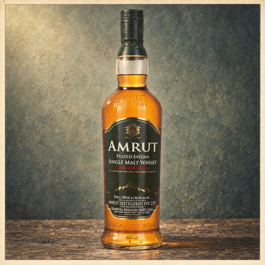 Amrut Peated Cask Strength Indischer Single Malt