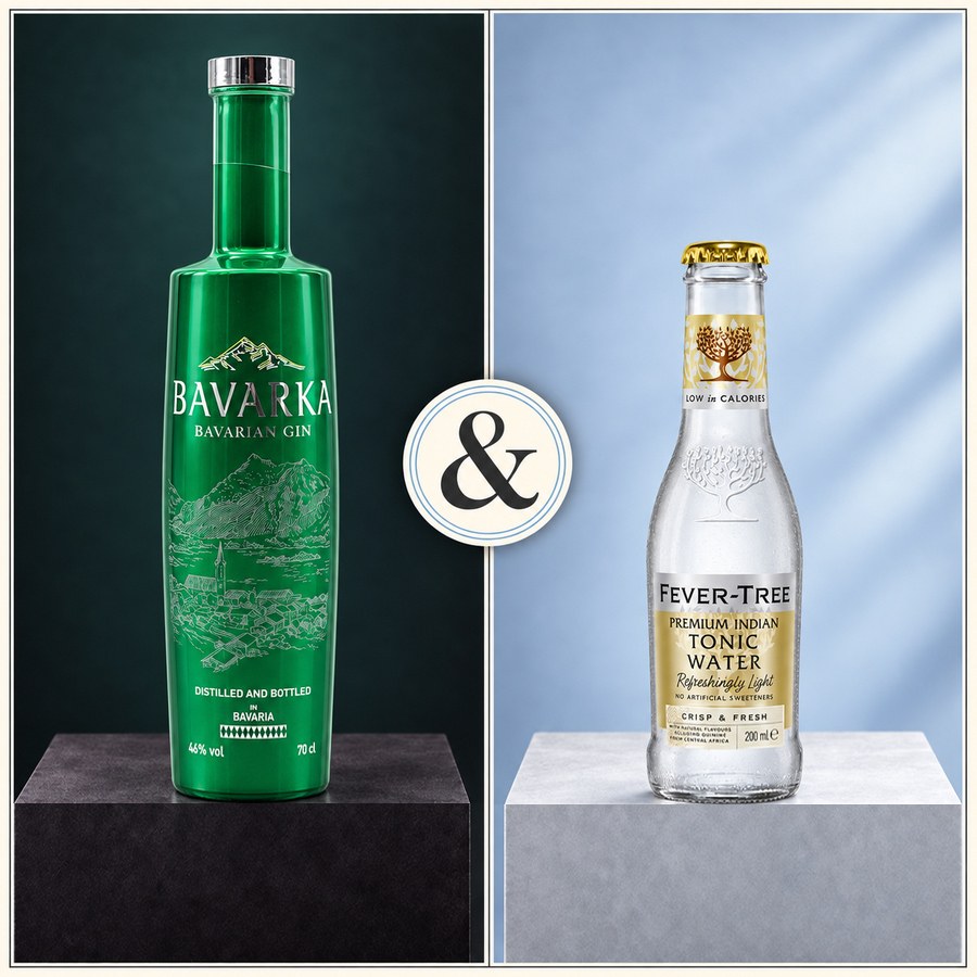 Bavarka Bavarian Gin & Fever Tree Premium Indian Tonic Water (4/5)