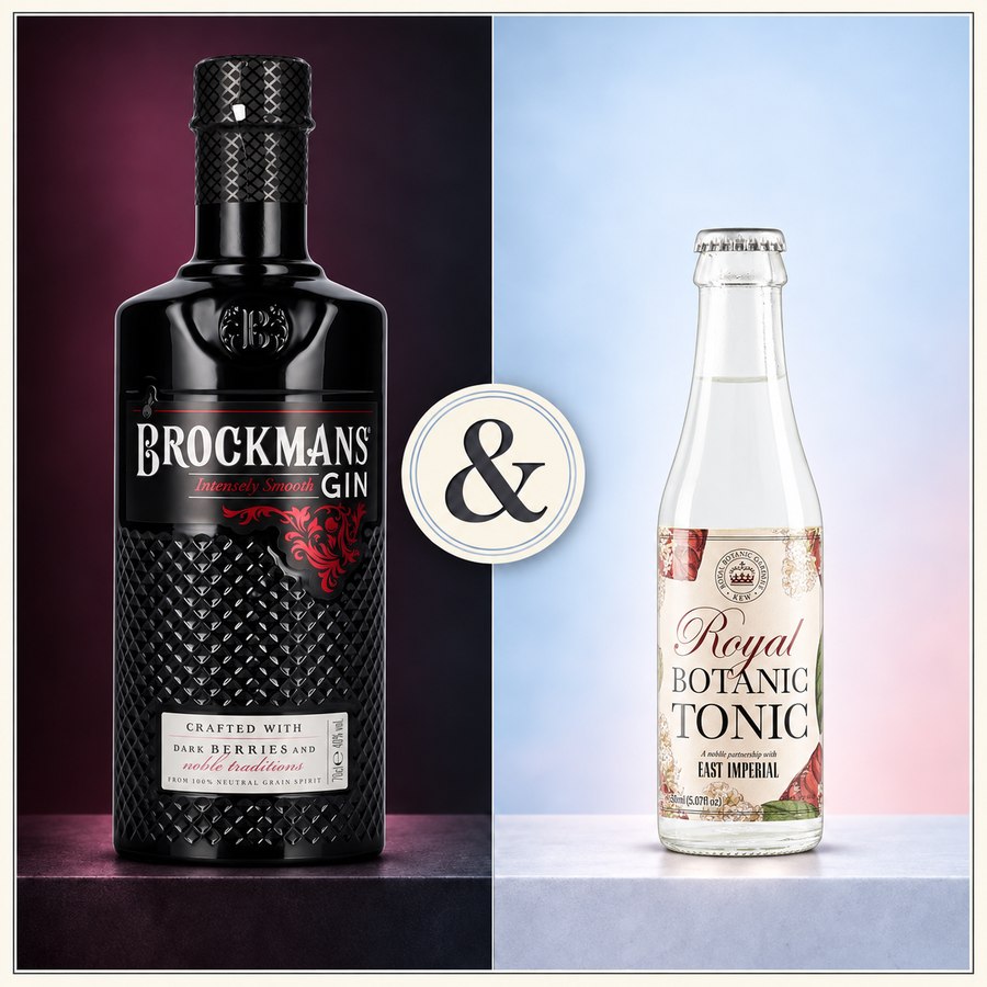 Brockmans Premium Gin & East Imperial Royal Botanic Tonic (3/5)
