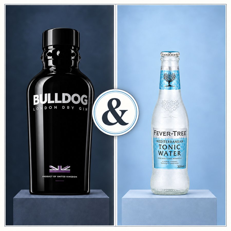 Bulldog London Dry Gin & Fever-Tree Mediterranean Tonic Water (3/5)