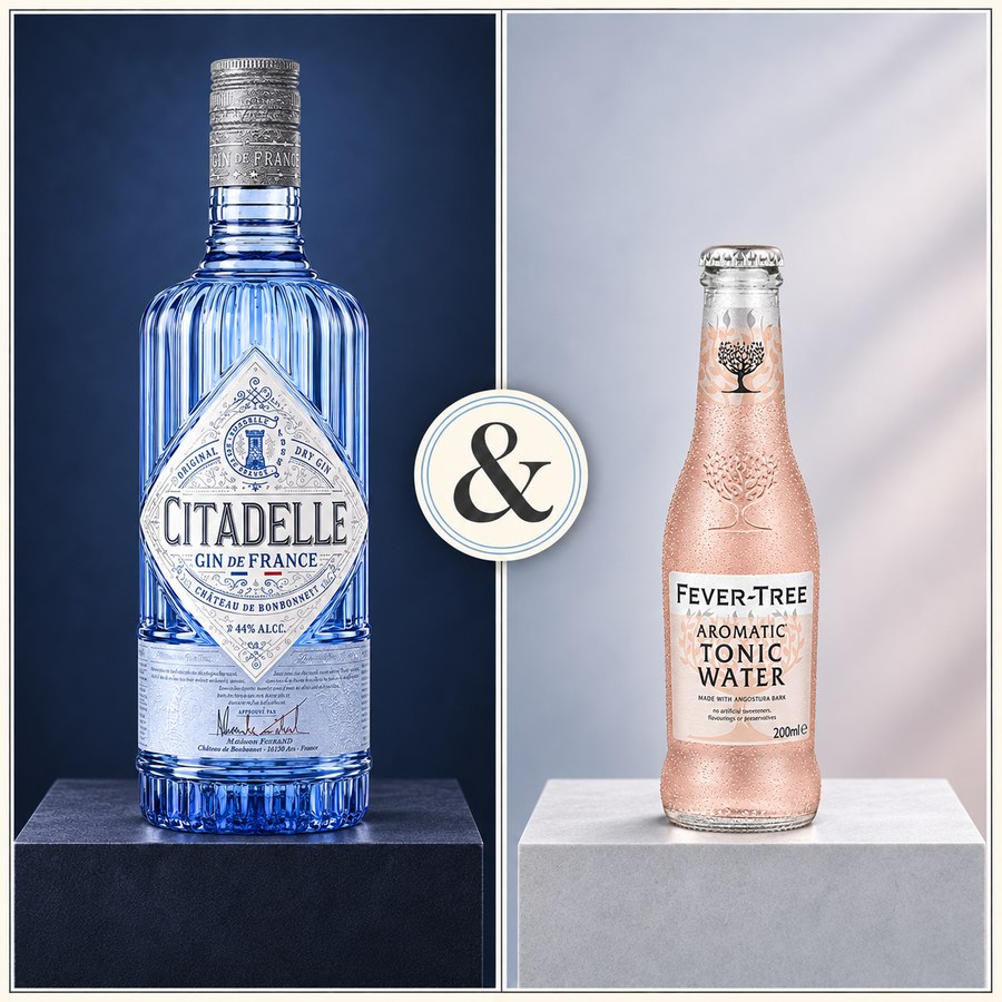 Citadelle Gin & Fever-Tree Aromatic Tonic Water (4/5)