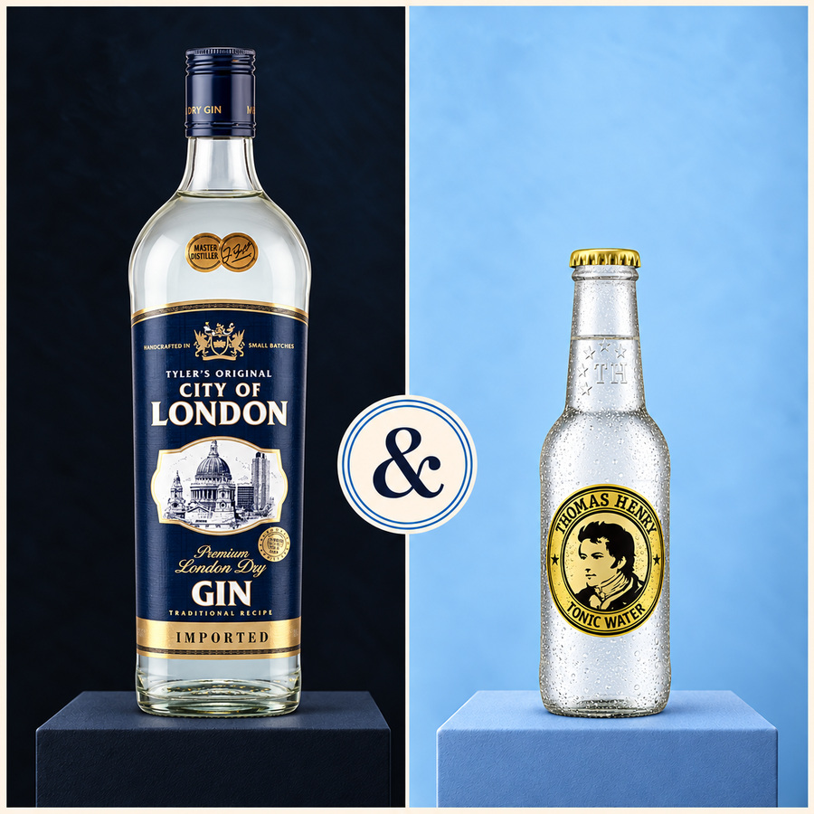 City of London Gin & Thomas Henry Tonic Water (4/5)