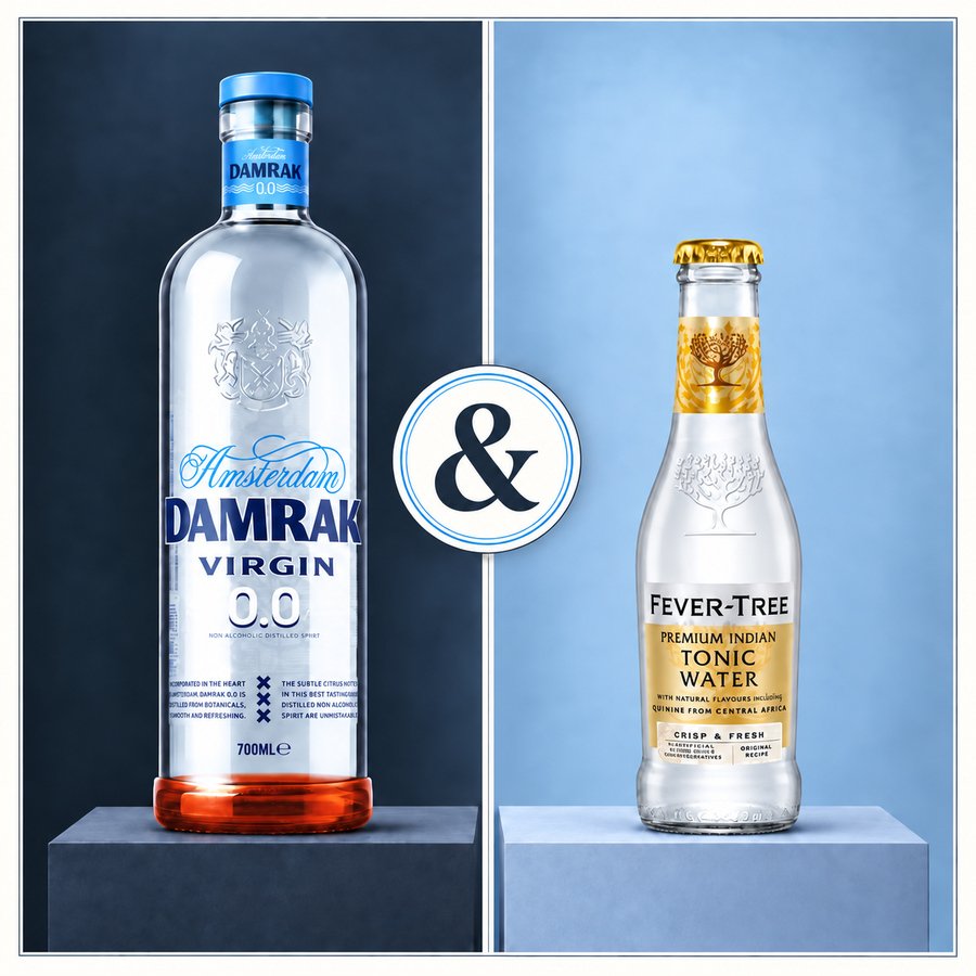 Damrak Virgin 0.0 & Fever-Tree Premium Indian Tonic Water (4/5)