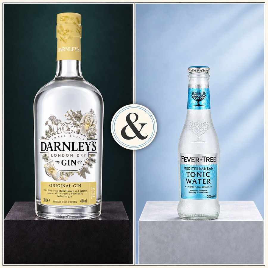 Darnley's View Gin & Fever-Tree Mediterranean Tonic Water (4/5)