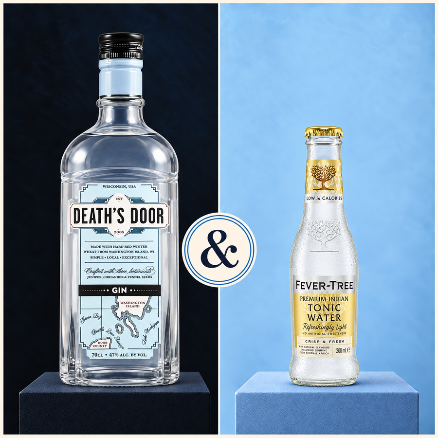 Death's Door Gin & Fever Tree Premium Indian Tonic Water (4/5)