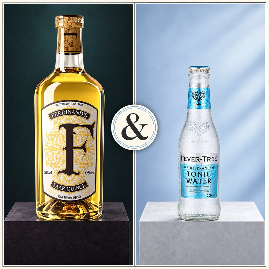 Ferdinand's Saar Quince Gin & Fever-Tree Mediterranean Tonic Water (5/5)