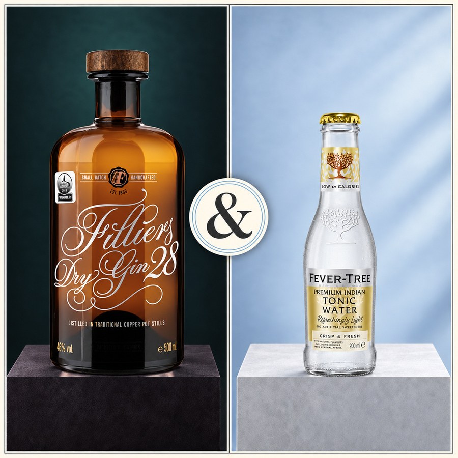 Filliers Dry Gin 28 & Fever Tree Premium Indian Tonic Water (5/5)