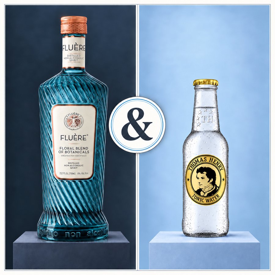 Fluère Gin-Alternative & Thomas Henry Tonic Water (4/5)