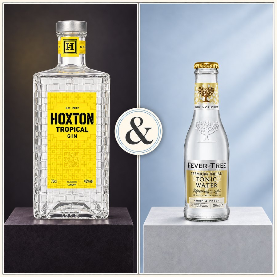 Hoxton Gin & Fever Tree Premium Indian Tonic Water (4/5)