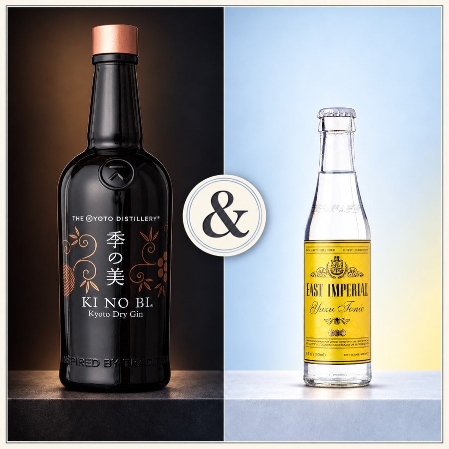Ki No Bi Kyoto Dry Gin & East Imperial Yuzu Tonic Water (5/5)