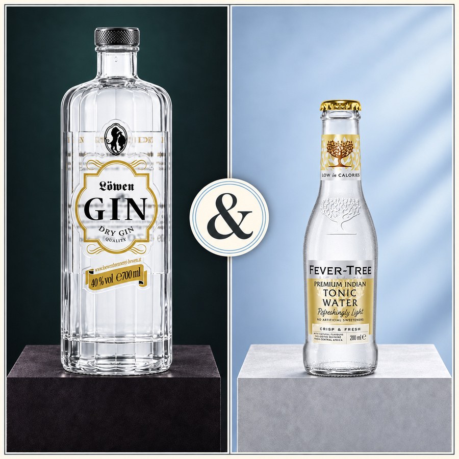 Löwen Dry Gin & Fever Tree Premium Indian Tonic Water (4/5)