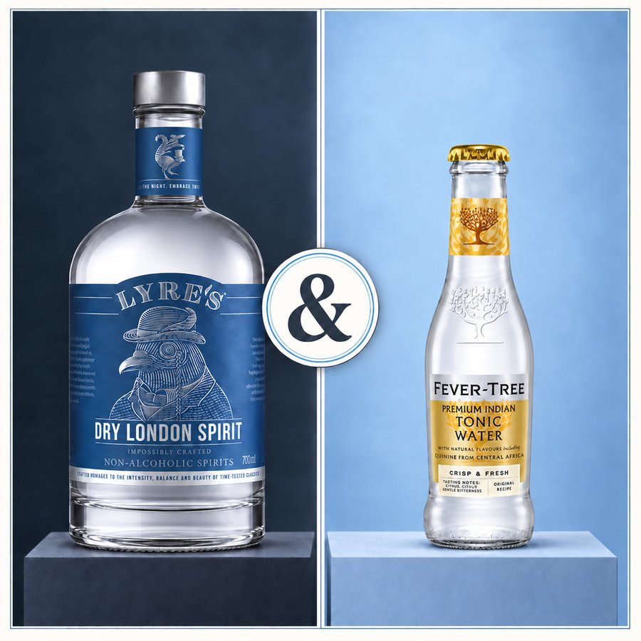 Lyre's Dry London Spirit & Fever Tree Premium Indian Tonic Water (5/5)