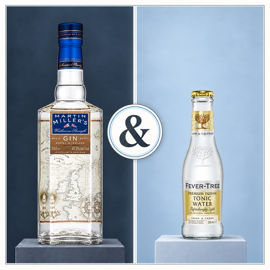 Martin Miller's Westbourne Strength Gin & Fever Tree Indian Tonic (4/5)