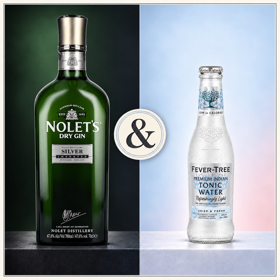 Nolet's Silver Dry Gin & Fever-Tree Naturally Light Tonic Water (5/5)
