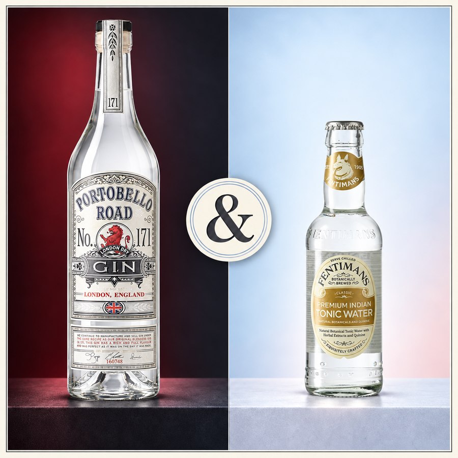 Portobello Road No. 171 London Dry Gin & Fentimans Tonic Water (4/5)