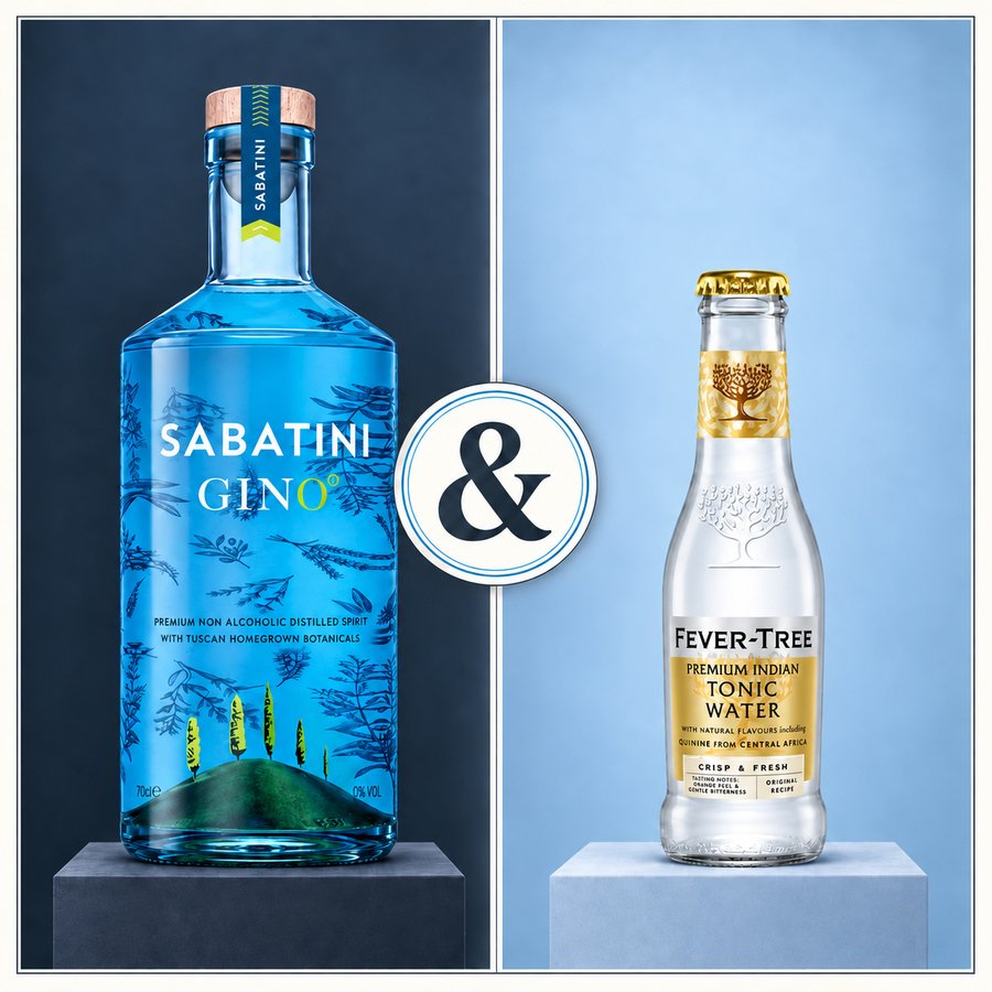 Sabatini GinO° & Fever Tree Premium Indian Tonic Water (4/5)