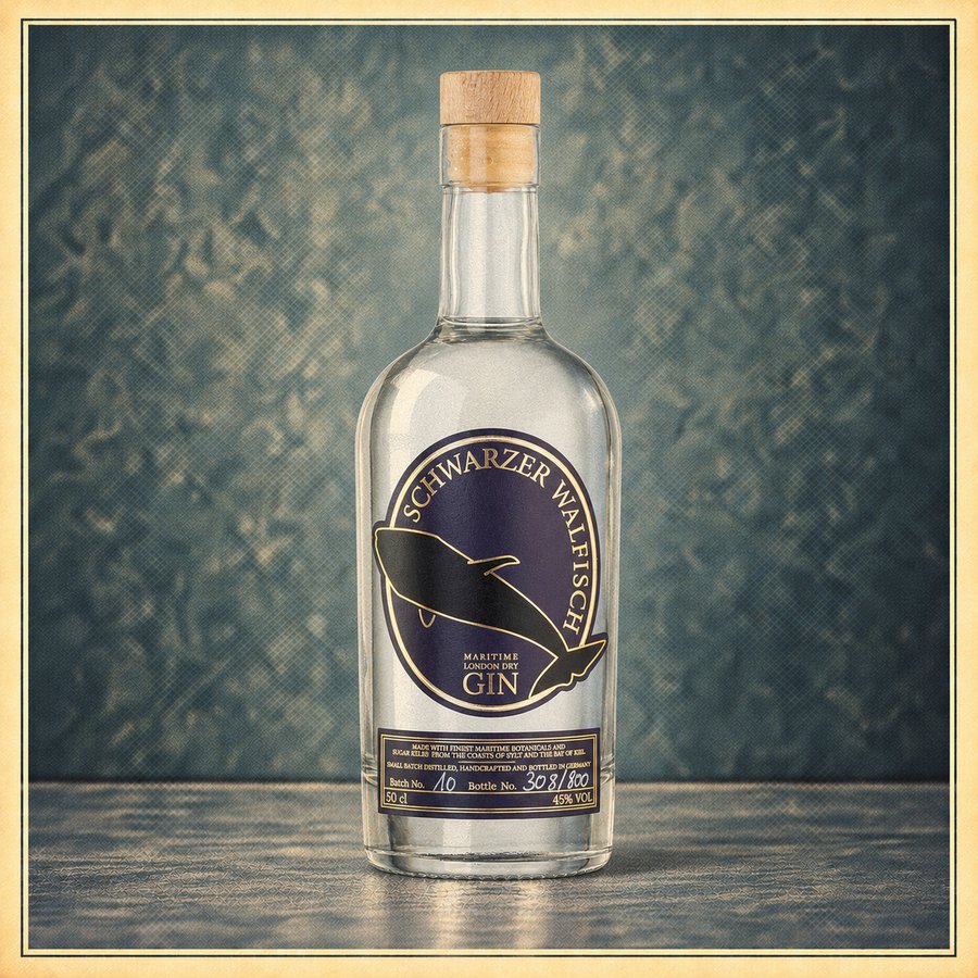 Schwarzer Walfisch Gin