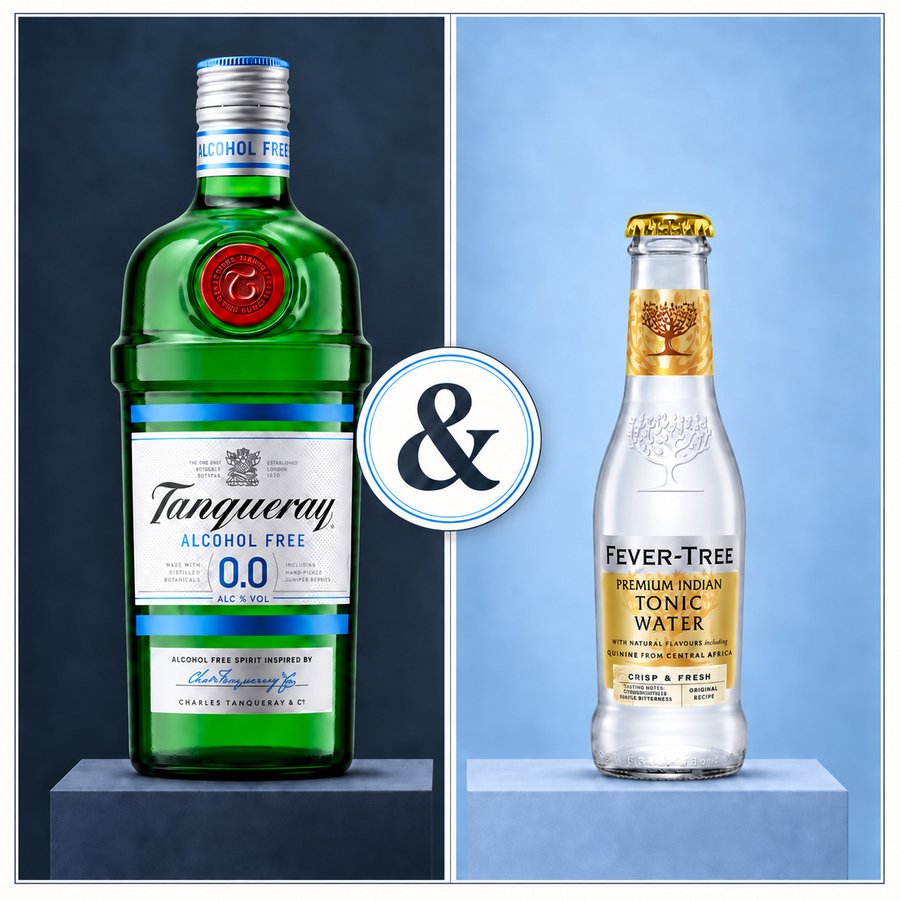 Tanqueray 0,0% & Fever-Tree Premium Indian Tonic Water (5/5)