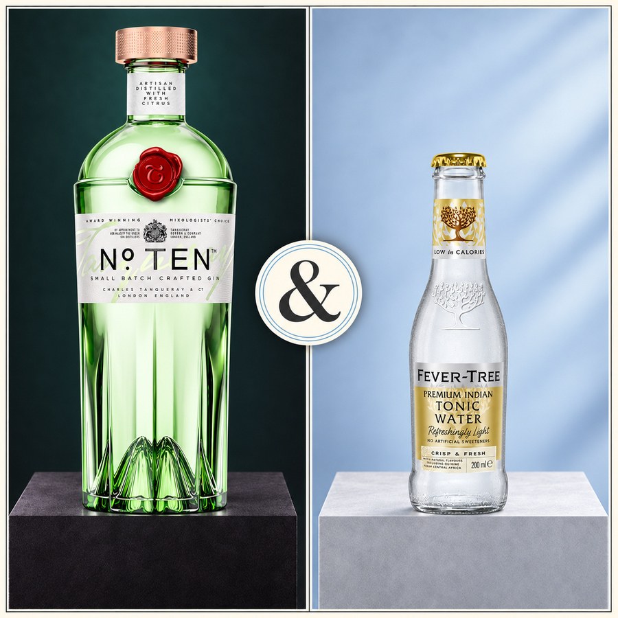 Tanqueray No. Ten Gin & Fever Tree Premium Indian Tonic Water (5/5)