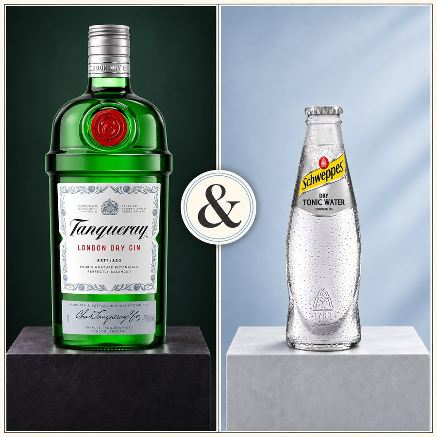 Tanqueray London Dry Gin & Schweppes Indian Tonic Water (5/5)