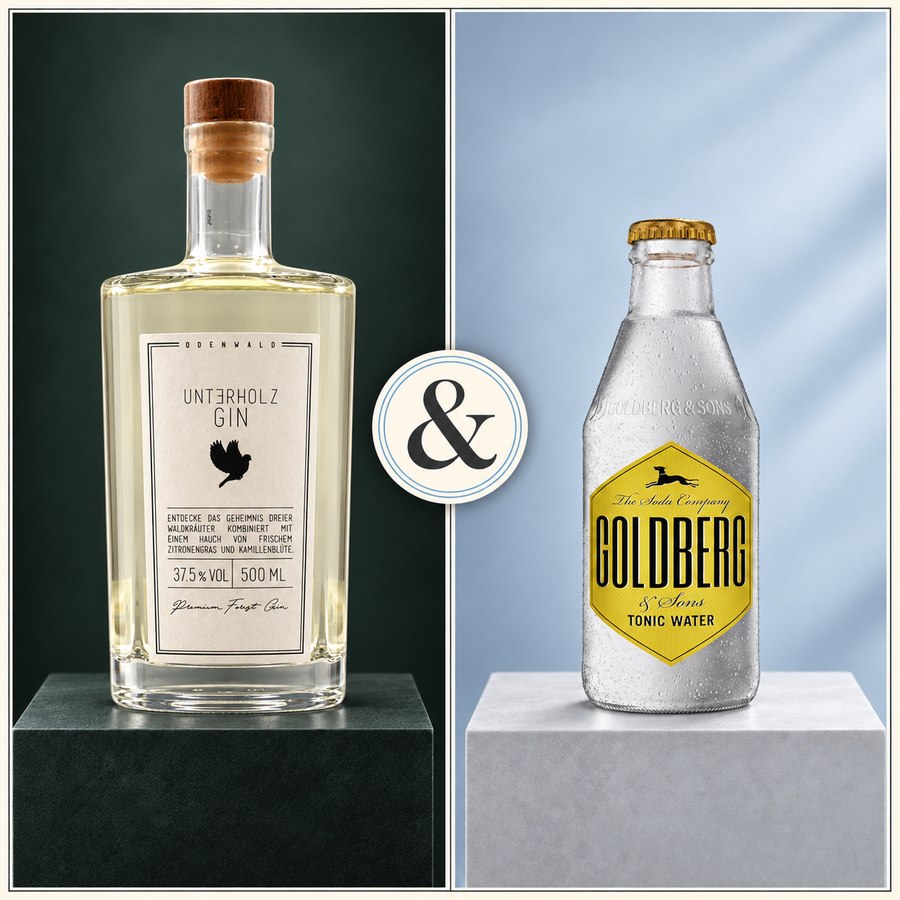 Unterholz Gin & Goldberg & Sons Tonic Water (4/5)