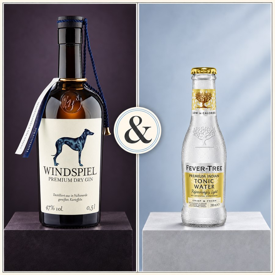 Windspiel Dry Gin & Fever Tree Premium Indian Tonic Water (4/5)
