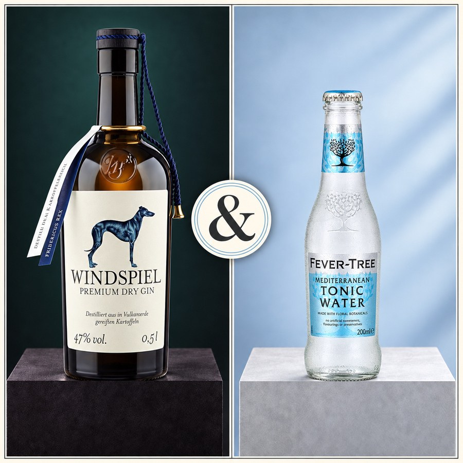 Windspiel Dry Gin & Fever-Tree Mediterranean Tonic Water (4/5)